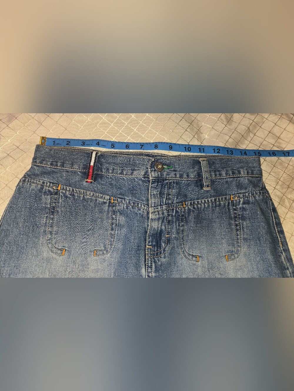 Classic Light Blue Denim Maxi Skirt - Picture 3 of 6